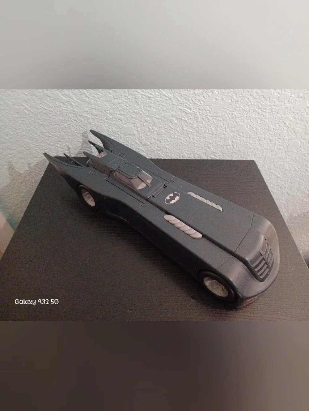 Vintage 1993 Kenner Batman Batmobile/Jet Vehicle Gray/Black Plastic